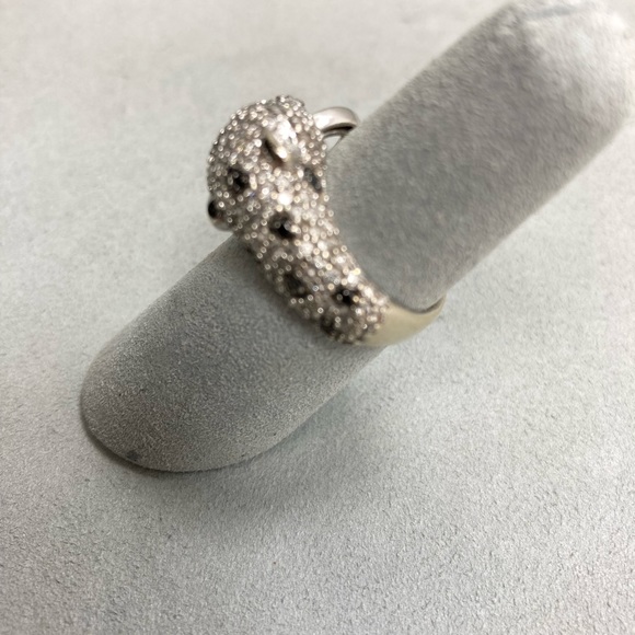 EFFY Signature 14K White Gold Diamond and Emerald Ring - Picture 5 of 5